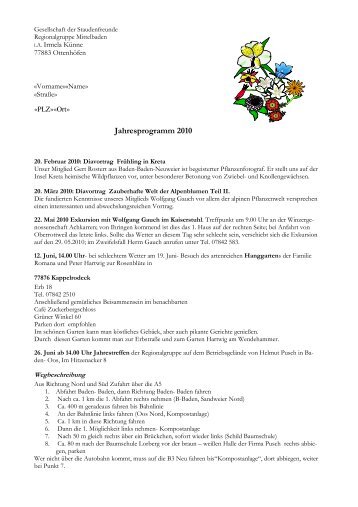 Mittelbaden Programm2010 - Gesellschaft der Staudenfreunde