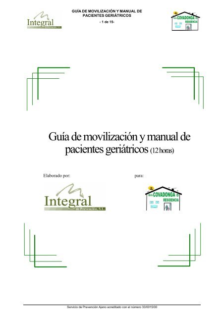 guia de movilizacion y manual de pacientes geriatricos - Fade