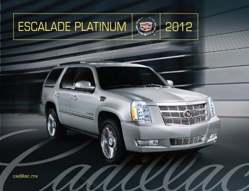 Descargar Catálogo Platinum 2012 - Cadillac