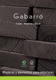 Maderas y elementos para exteriores - Gabarró