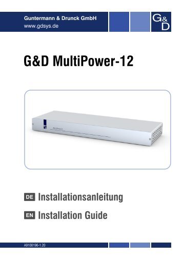 G&D MultiPower-12 - Guntermann und Drunck GmbH