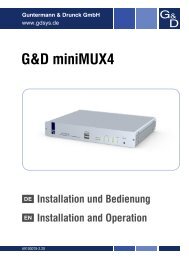 G&D miniMUX4 - Guntermann und Drunck GmbH