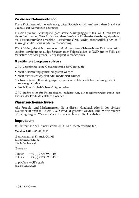 G&D DVICenter - Guntermann und Drunck GmbH