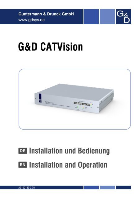 G&D CATVision - Guntermann und Drunck GmbH