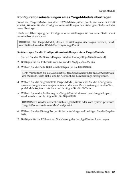 G&D CATCenter NEO - Guntermann und Drunck GmbH