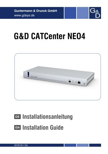 CATCenter NEO4 - Guntermann und Drunck GmbH