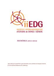 iiEDG MEMORIA 2011-2012 - Institut Interuniversitari d'Estudis de ...