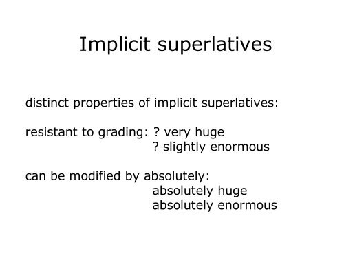 Lexical Semantics: Opposites