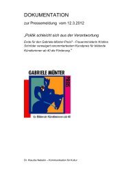 Krach um Gabriele Münter-Preis - gedok