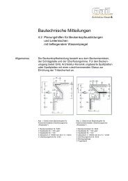 4.2 BTM Tiefliegende Rinnen - GAIL Architektur-Keramik GmbH
