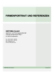 aktuelle Referenzliste zum Download - Gefoma GmbH Großbeeren