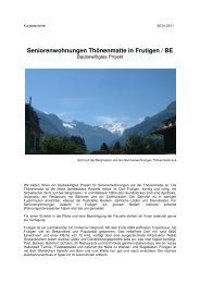 Seniorenwohnungen Thönenmatte in Frutigen / BE - Marti Architektur