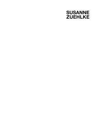 Susanne Zuehlke - Katalog - Galerie Schrade