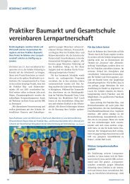 Kooperationsvertrag mit Praktiker-Baumarkt (PDF) - Gesamtschule ...