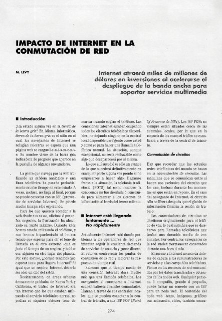 revista de telecomunicaciones de alcatel - Archivo Digital del COIT