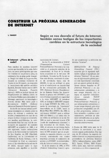 revista de telecomunicaciones de alcatel - Archivo Digital del COIT