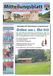 Mitteilungsblatt KW. 16 (PDF - 7,4MB) - Gemeinde Friedewald