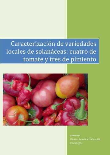Caracterización de variedades locales de solanáceas - Esporus ...