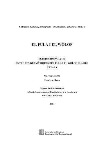 EL FULA I EL WÒLOF - Universitat Oberta de Catalunya