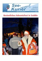 Besinnliches Adventsfest in Seddin - Gemeinde Seddiner See