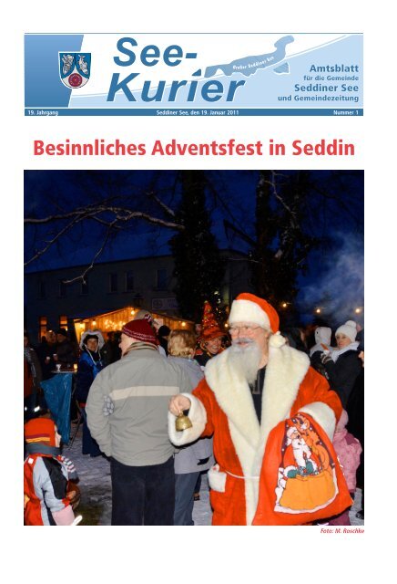 Besinnliches Adventsfest in Seddin - Gemeinde Seddiner See