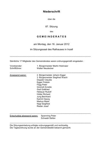87. GR 16.01.2012.pdf - Gemeinde Inzell