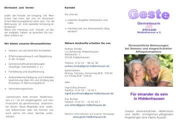 Flyer als PDF - Gemeinsam statt einsam Hiddenhausen e.V.