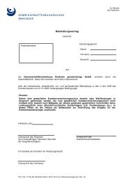 Behandlungsvertrag BPflV - Gemeinschaftskrankenhaus Herdecke