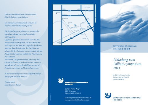 Einladung zum Palliativsymposium 2011