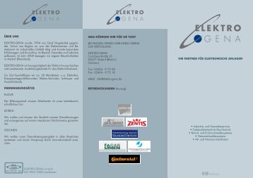 PDF-Flyer mit genauen Firmeninformationen - Gena-Tec GmbH