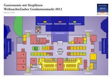 Standplan 2012 mit Reservierungsnummern für Gastronomie mit ...