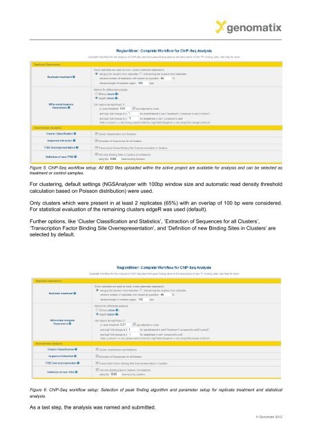 a ChIP-Seq case study - Genomatix