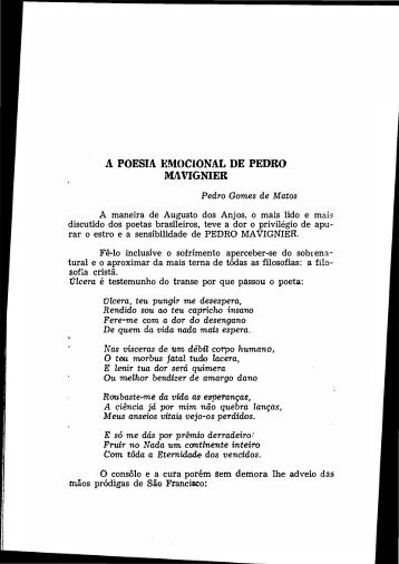 A-Poesia de Pedro Mavignier
