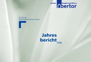 Jahres bericht - Zentrum Obertor