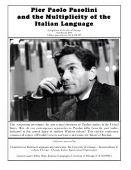 Pier Paolo Pasolini and the Multiplicity of the Italian Language