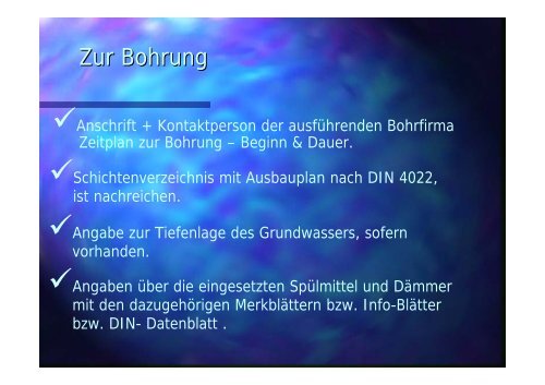 Rechtliche Grundlagen, Wasserrecht, Bergrecht - Geothermie