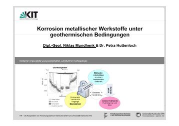 Korrosion metallischer Werkstoffe unter ... - Geothermie