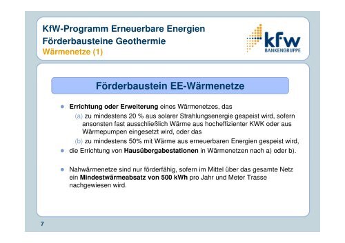 Hasenbein_FÃ¶rderung durch KfW - Geothermie