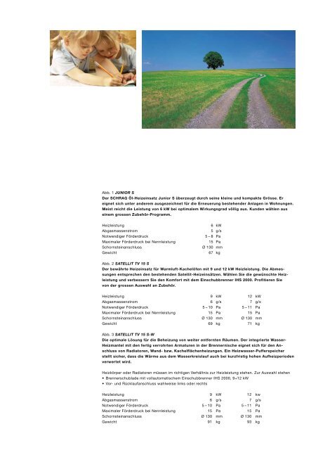 Öl-Heizeinsätze von SCHRAG für Kachelöfen - FEURON AG