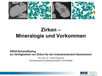 "Zirkon – Mineralogie und Vorkommen" - Dr. Torsten Graupner ...