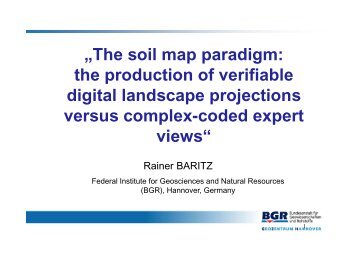 Soil typological units in - BGR