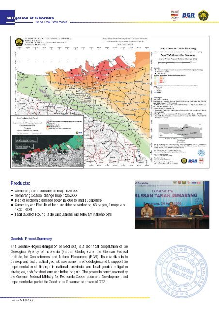 Land Subsidence in Semarang Municipality - BGR