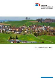 Geschäftsbericht 2010 (pdf / 2095 KB) - Gebäudeversicherung Zug