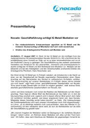 Pressemitteilung Nocado - german communications