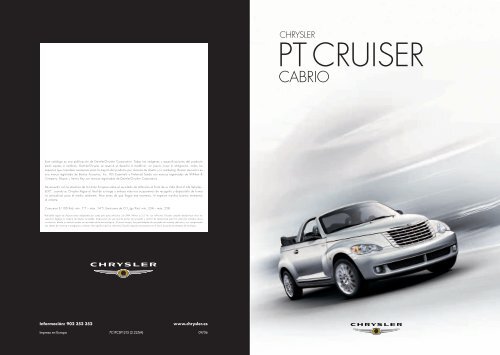 Catálogo Chrysler PT Cruiser Cabrio 2007 - Tiberauto