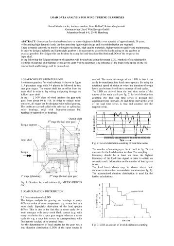 LOAD DATA ANALYSIS FOR WIND TURBINE GEARBOXES Bernd ...