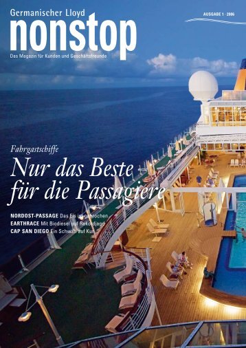 Fahrgastschiffe Nur das Beste für die Passagiere - GL Group