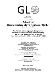 GLP Pricelist, 2010 - GL Group