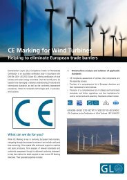 CE Marking for Wind Turbines - GL Group