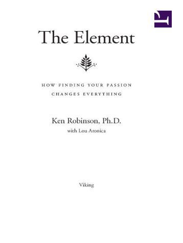 The Element Ken Robinson Epub Nook